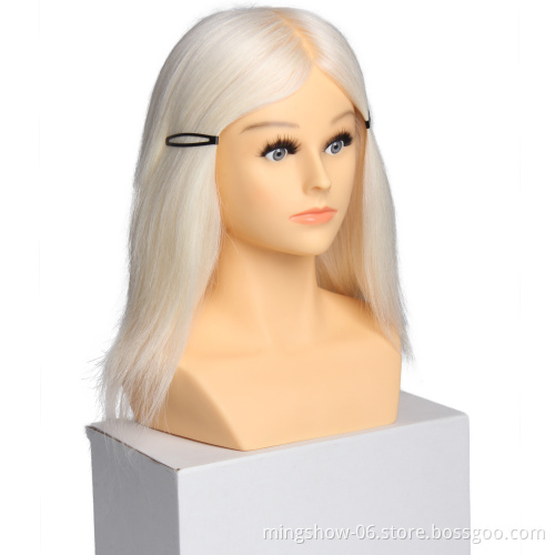 Fashionable training head 100% real hair,Hairdresser mannequine head with animal hair